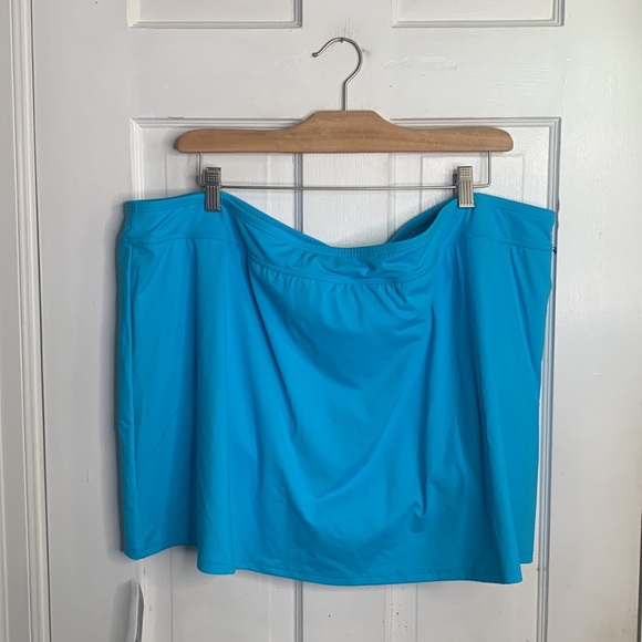 Lands End Chlorine Resistant Tummy Control Swim Skirt Skort Bottoms W-536 Sz 26W - Picture 8 of 8